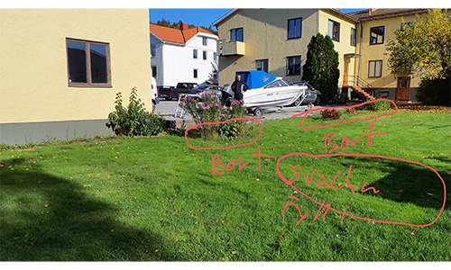 Rensning och anläggning av gräsmatta