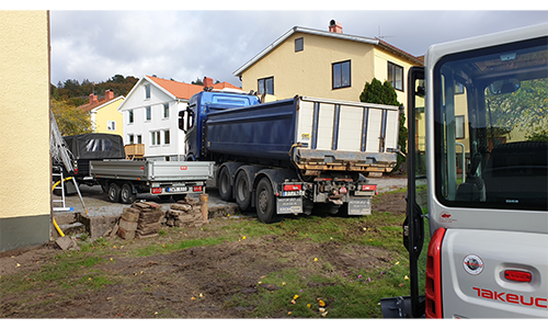 Rensning och anläggning av gräsmatta