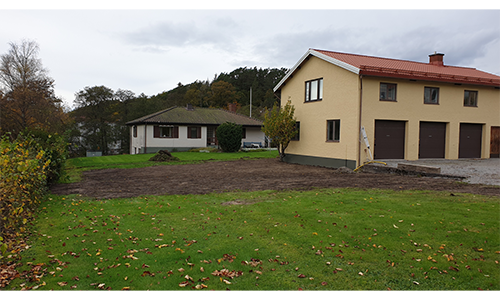 Rensning och anläggning av gräsmatta