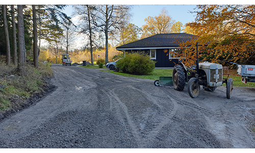 Ombyggnad av befintlig parkering